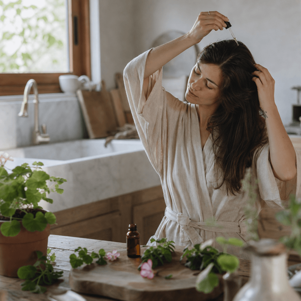 Géranium rosat : un soin naturel pour des cheveux nourris et parfumés
