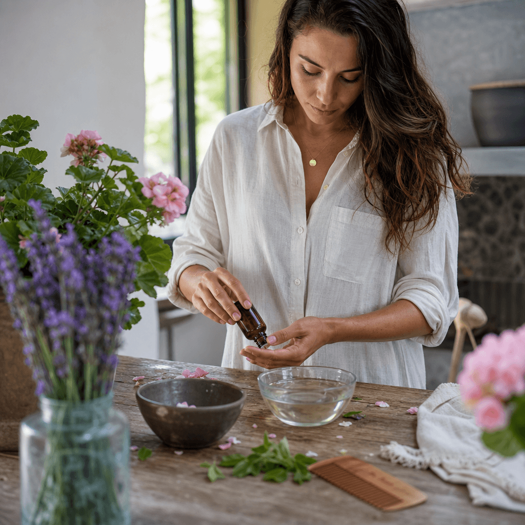Géranium rosat: un soin naturel pour des cheveux nourris et parfumés