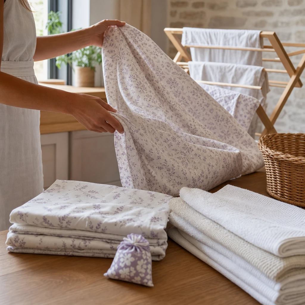 Entretenir le linge d’été naturellement : lavande fine, lavandin et gestes simples pour une maison fraîche