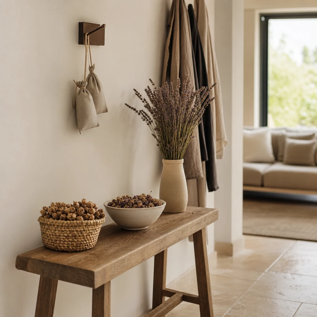 Préparer la maison pour la fin de l’été avec des sachets parfumés de lavande et des fleurs séchées du Diois