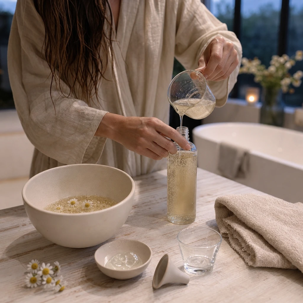 Camomille romaine, stress et sommeil : comment l’utiliser avec précaution ? Angle : nervosité, hypersensibilité émotionnelle, tensions, sommeil et limites d’utilisation. Mot-clé principal : camomille romaine stress sommeil.