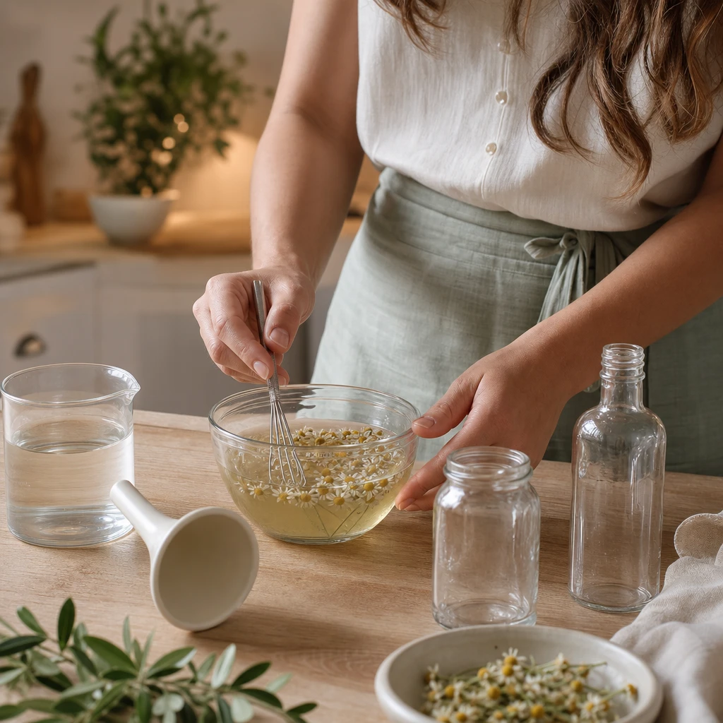 Camomille romaine, stress et sommeil : huile essentielle de Chamaemelum nobile et routine de détente du soir