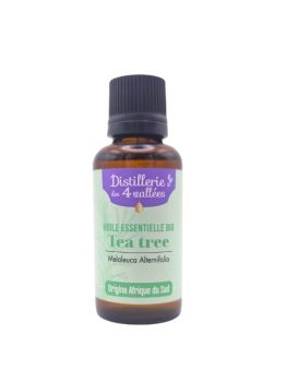 huile essentielle de tea tree · flacon 10 ml · routine peau nette & diffusion · origine Afrique du Sud, conditionné en France